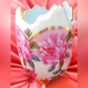 Formalities By Baum Bros Elegant Floral Vase with Gold Accents